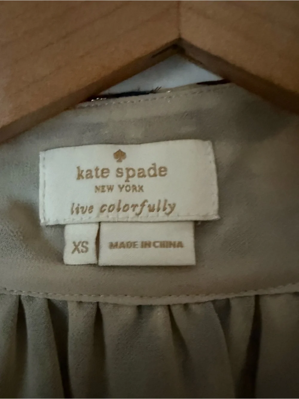 kate spade Beige and Black Leopard Print Ruffle Camisole